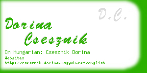 dorina csesznik business card